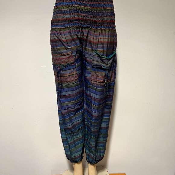 Unisex boho hippie aladdin alibaba harem yoga pants one size women trouser comfo - Picture 1 of 4